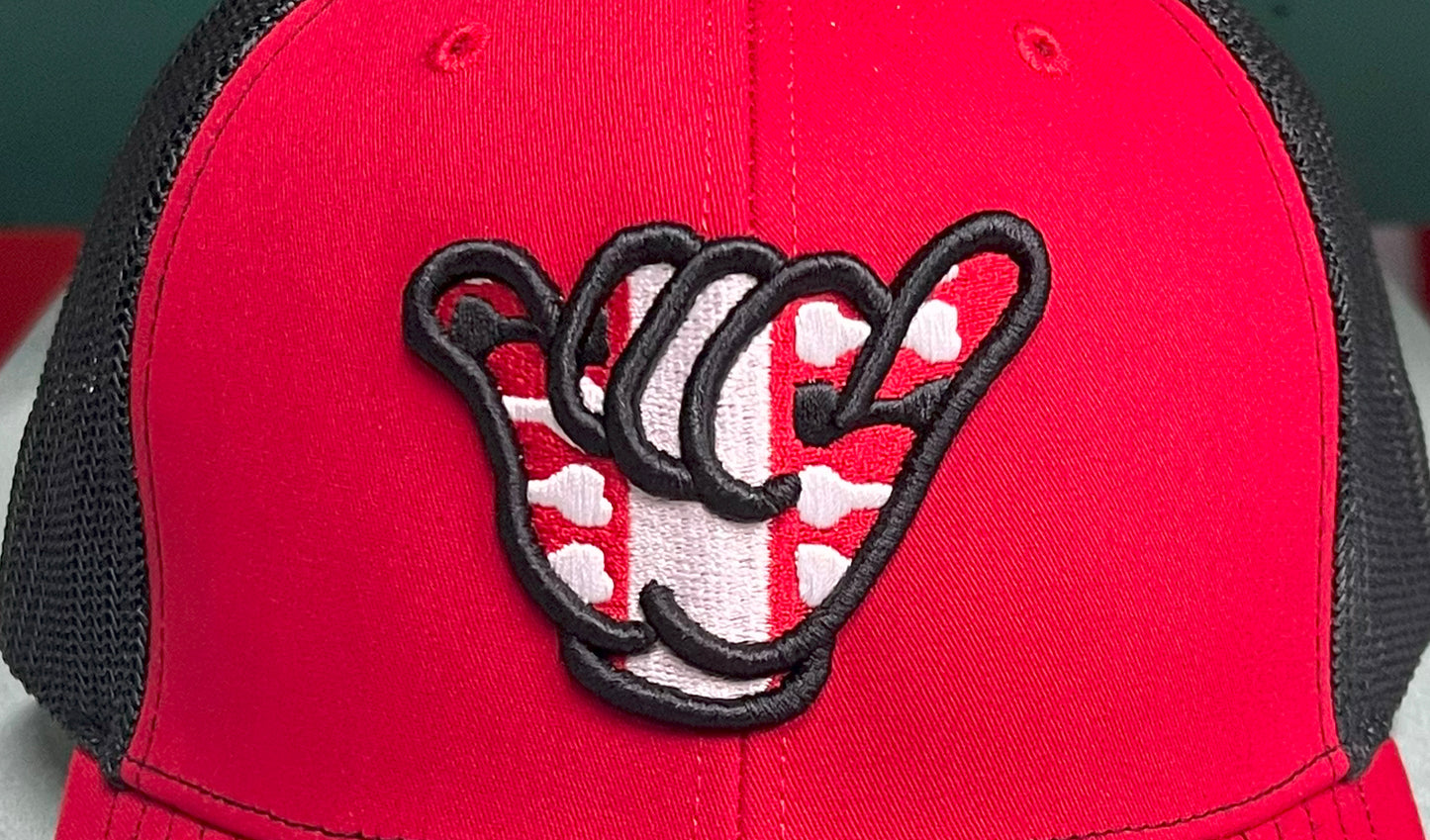 Georgia BullDogs Hang Loose - Richardson 112 Red/Black Snapback