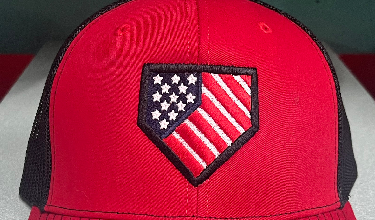 Homeplate USA Flag - R112 Red/Black