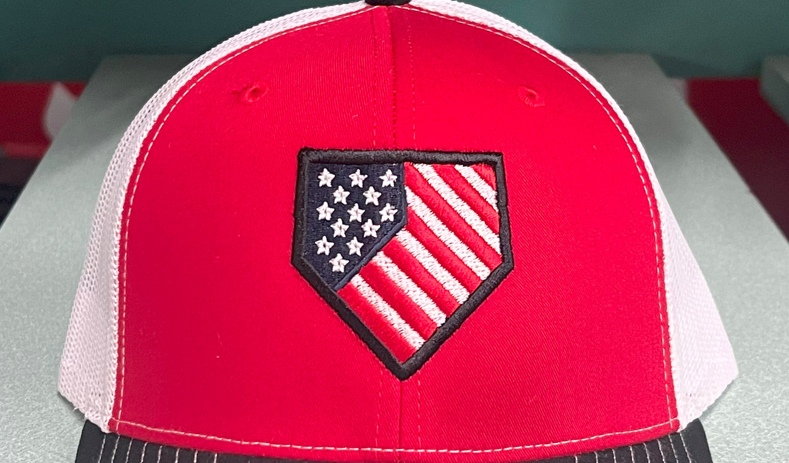 Homeplate USA Flag - R112 Red/White/Black – Myrtle Beach Hats™