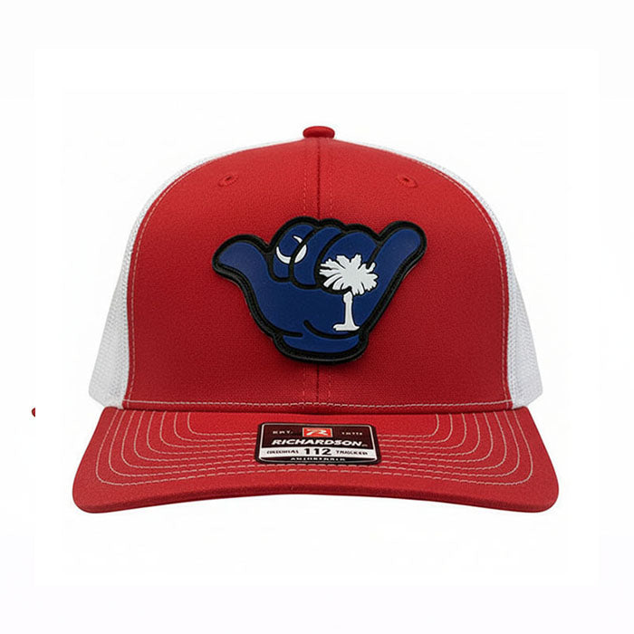 South Carolina Flag PVC Patch Hang Loose - 112 Snapback Red/White