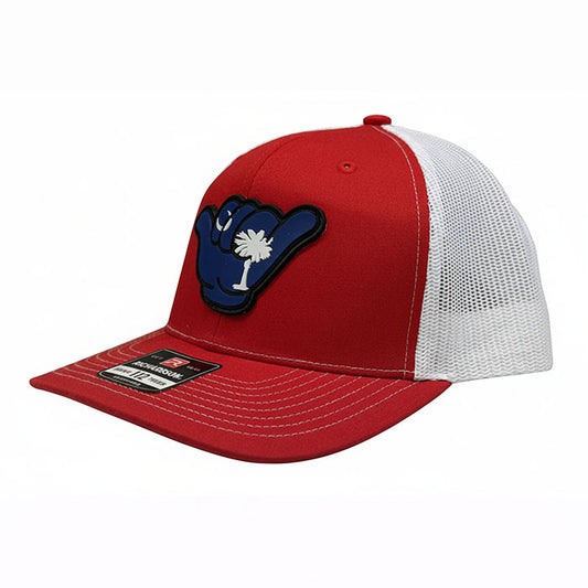 South Carolina Flag PVC Patch Hang Loose - 112 Snapback Red/White