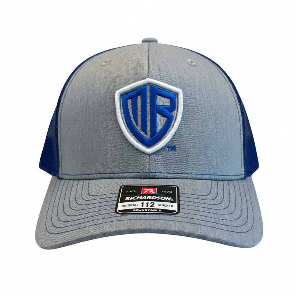 MB Shield - Richardson 112 Snapback - Heather Gray/Royal