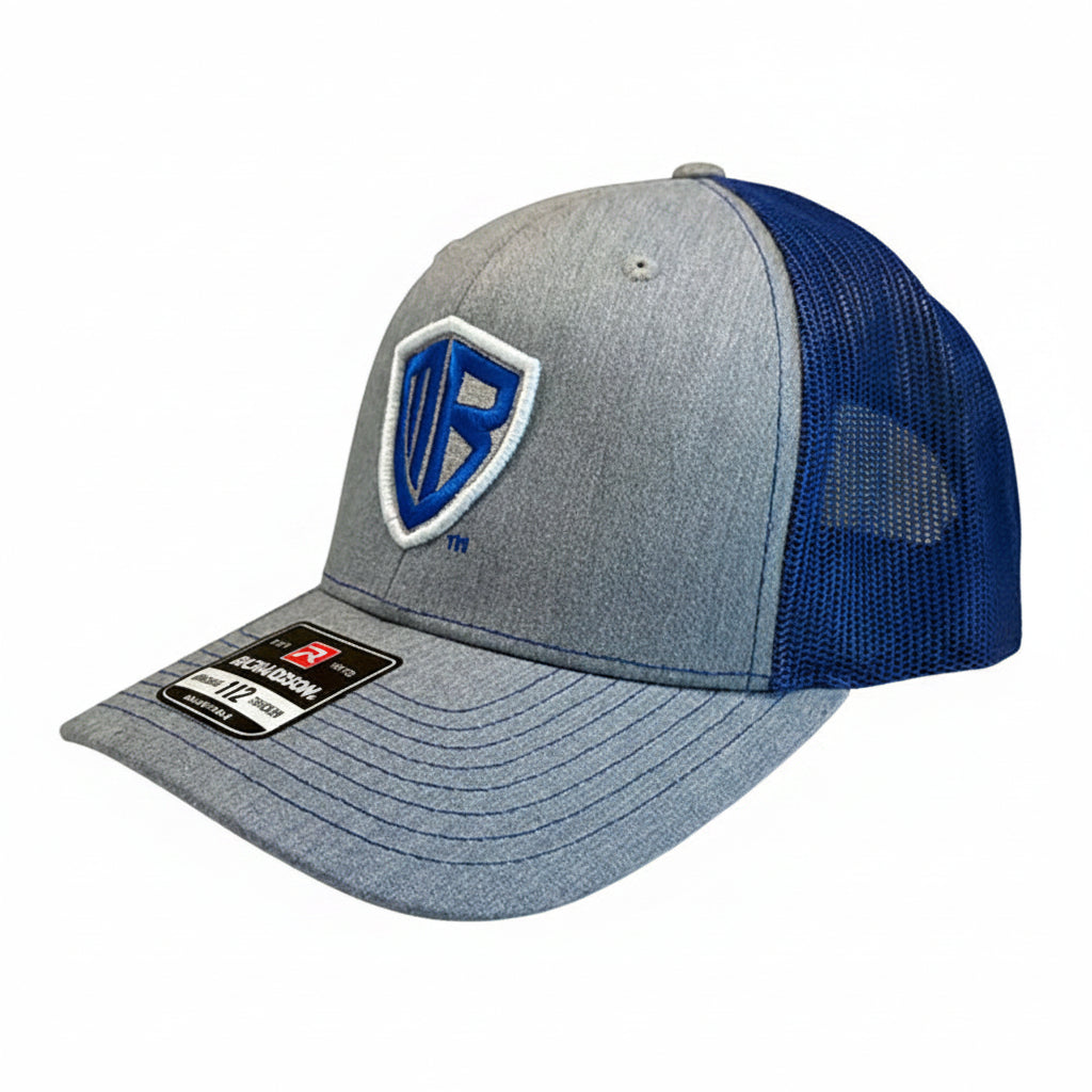 MB Shield - Richardson 112 Snapback - Heather Gray/Royal