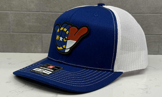 North Carolina Flag PVC Patch Hang Loose - 112 Snapback Royal Blue/White