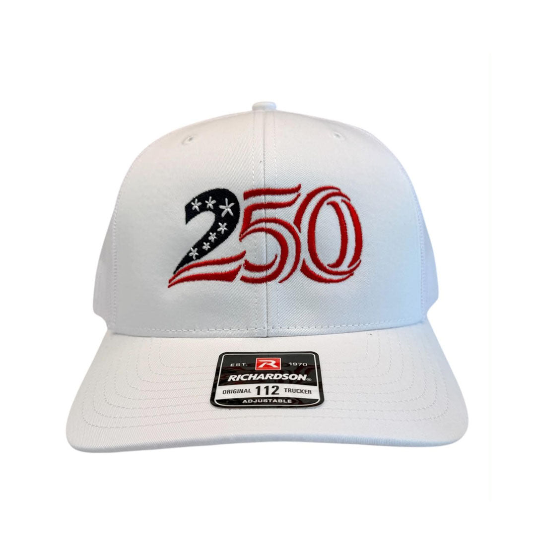 250 Hat - Richardson 112 Snapback Solid White