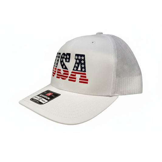 USA Hat - Richardson 112 Snaback Solid White