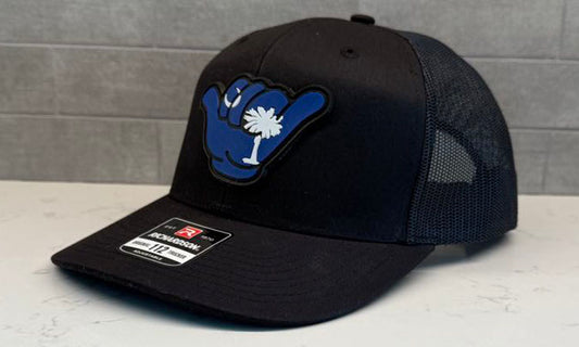 South Carolina Flag PVC Patch Hang Loose - 112 Snapback Solid Black