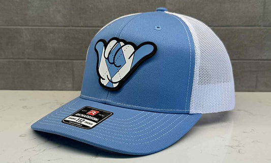 Tarheels PVC Patch Hang Loose - 112 Snapback Columbia Blue/White