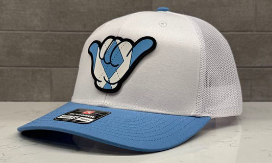 Tarheels PVC Patch Hang Loose - 112 Snapback Solid White/Columbia Blue