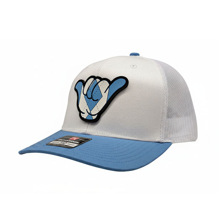 Tarheels Hang Loose - 112 Snapback Solid White/Columbia Blue (Copy)