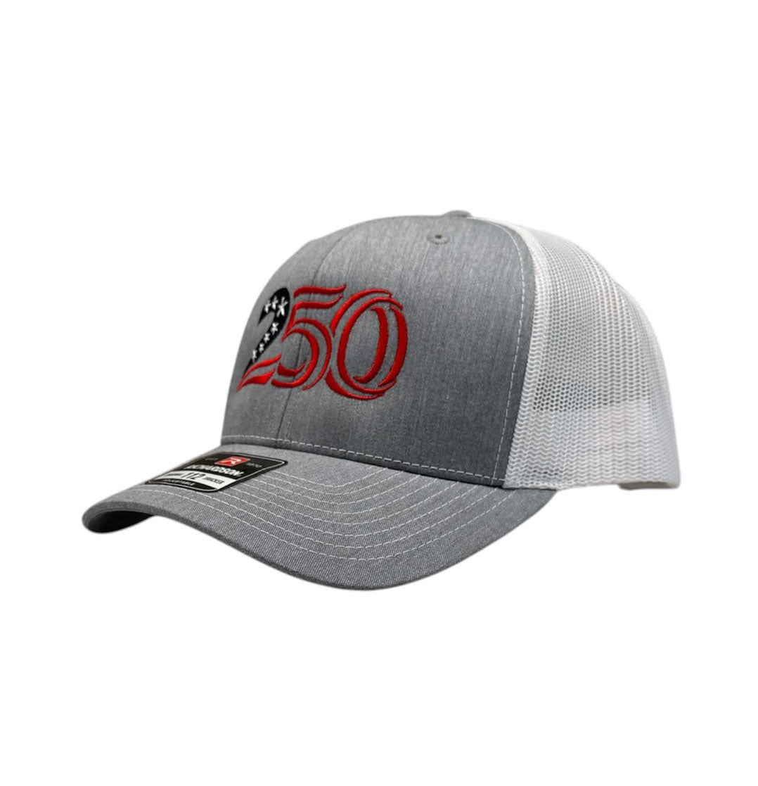 250 Hat - Richardson 112 Snapback Heather Gray/White