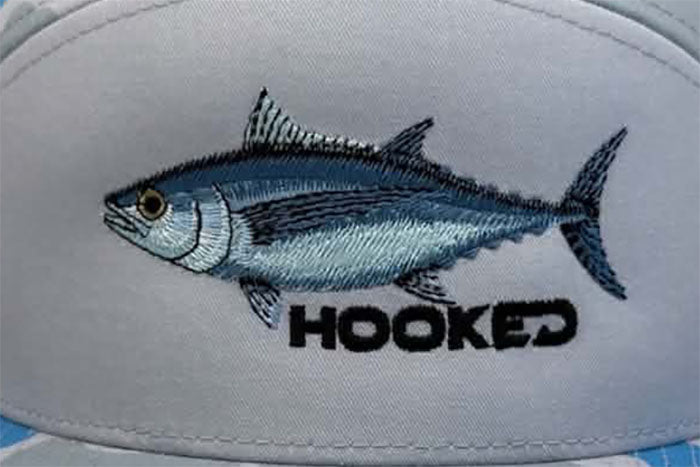 Blue Fin Tuna - R168P Salt Water Duck Camo Flat Bill