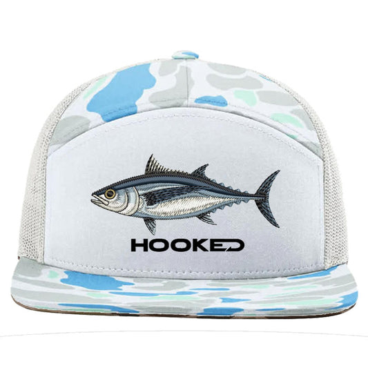 Blue Fin Tuna - R168P Salt Water Duck Camo Flat Bill