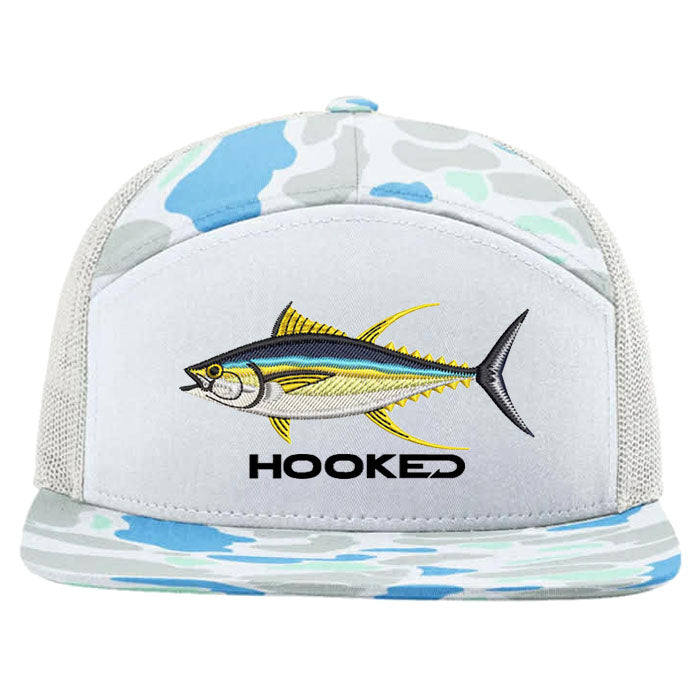 Yellow Fin Tuna - 168P Salt Water Duck Camo Flat Bill