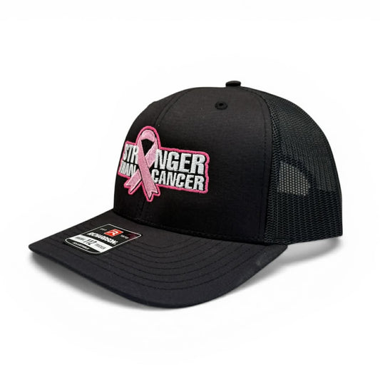 Stronger Than Cancer - Richardson 112 Solid Black