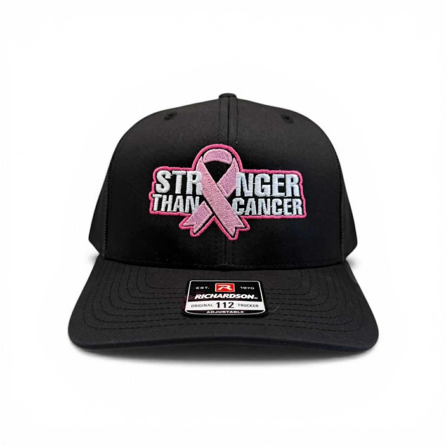 Stronger Than Cancer - Richardson 112 Solid Black