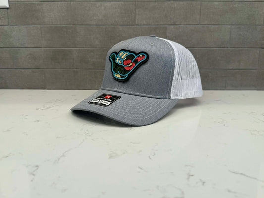 Hawaiian Hang Loose PVC Patch - Richardson 112 Snapback Solid White