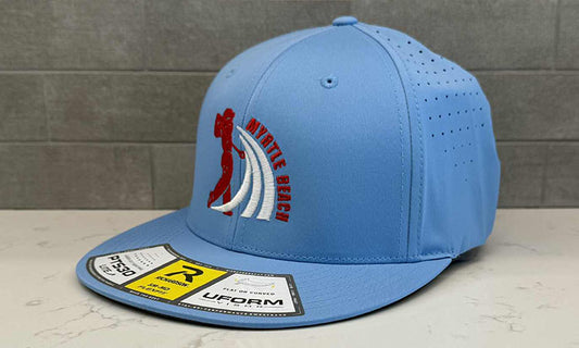 Myrtle Beach Golf Hat - Richardson PTS30 Carolina Blue