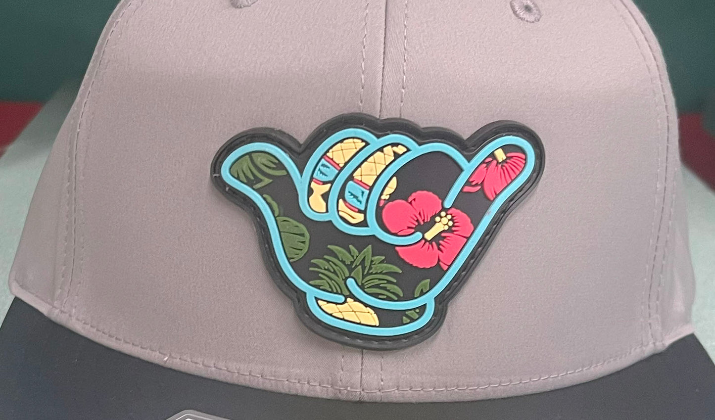 Angry Pineapple PVC Patch Hang Loose - PTS30 Gray/Black