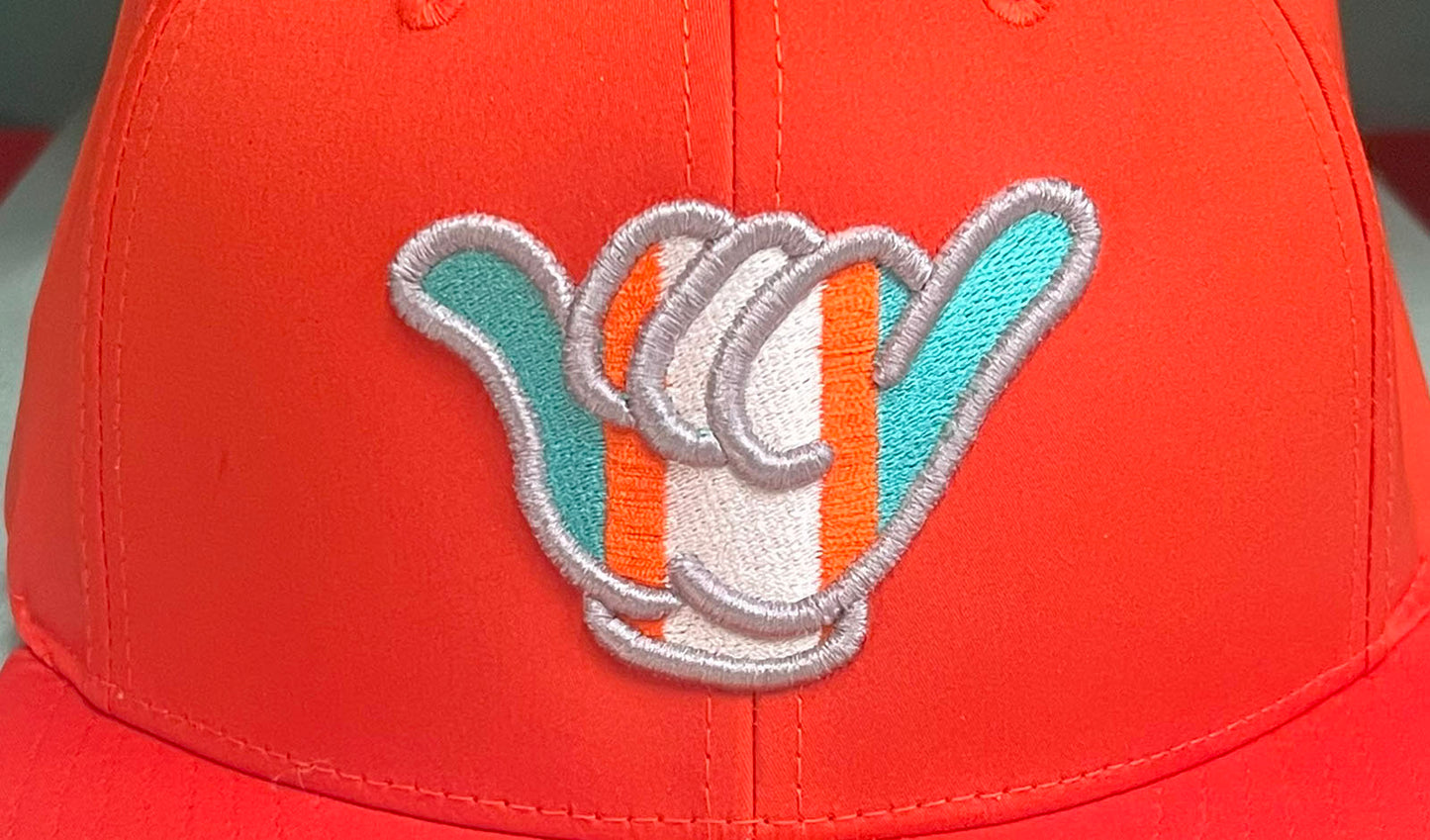 Dolphins Hang Loose Hat - PTS30 Solid Orange