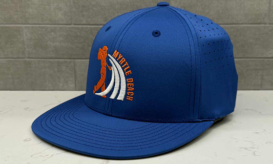Myrtle Beach Golf Hat - Richardson PTS30 Royal Blue