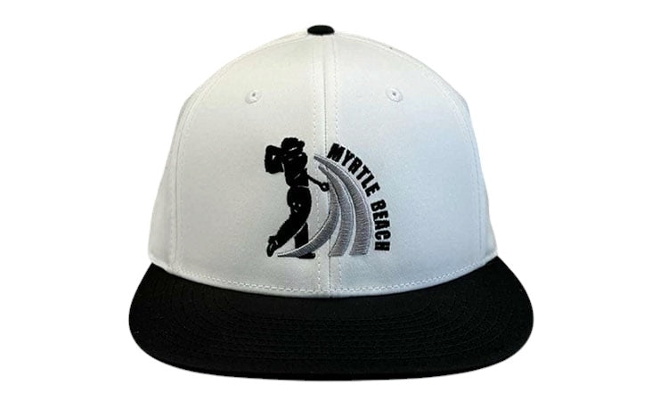 Myrtle Beach Golf Hat - Richardson PTS30 White/Black