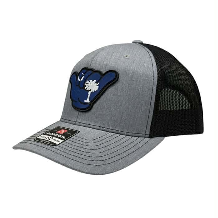 South Carolina Flag PVC Patch Hang Loose - 112 Snapback Heather Gray/Black