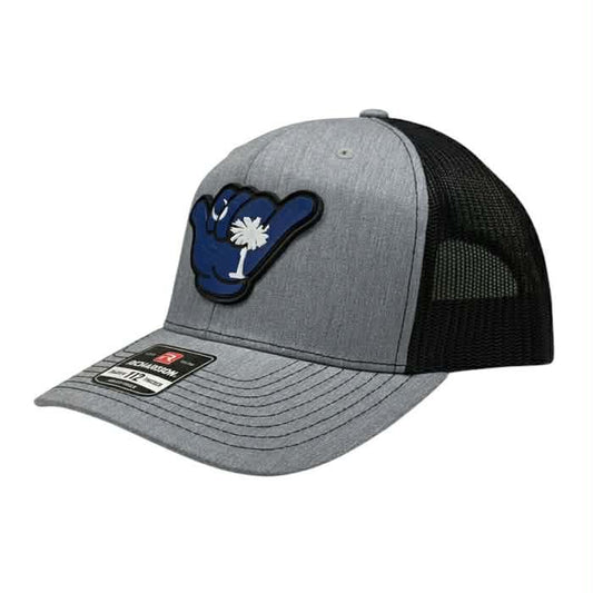 South Carolina Flag PVC Patch Hang Loose - 112 Snapback Heather Gray/Black
