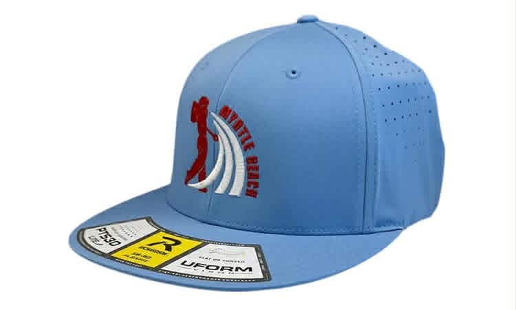 Myrtle Beach Golf Hat - Richardson PTS30 Carolina Blue