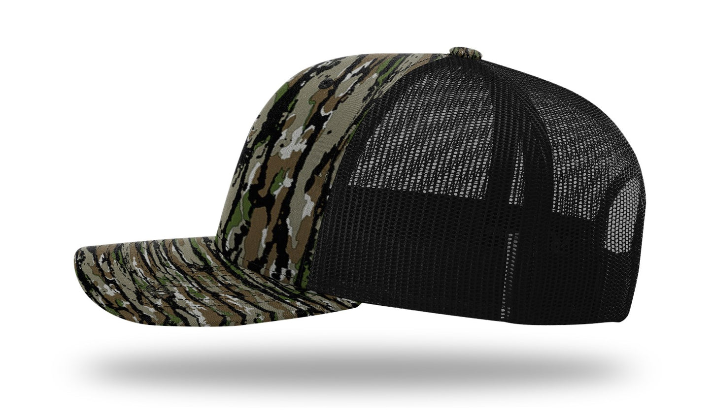 MB Shield - Richardson 112P Snapback - Realtree Black Hunter Green