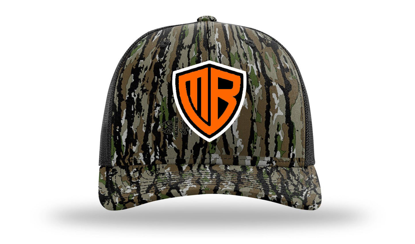 MB Shield - Richardson 112P Snapback - Realtree Black Neon Orange