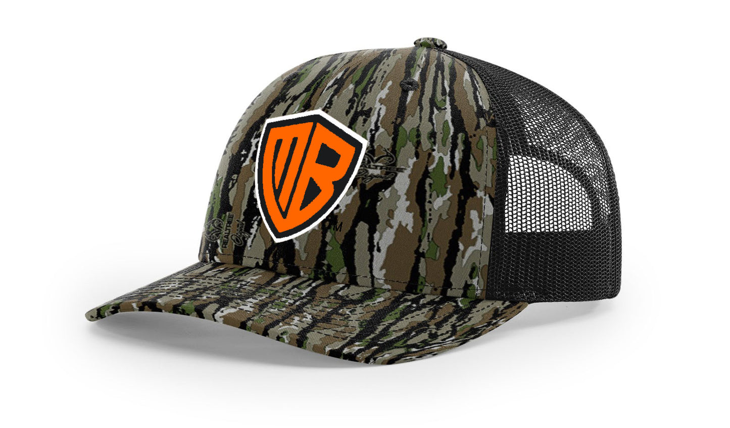 MB Shield - Richardson 112P Snapback - Realtree Black Neon Orange