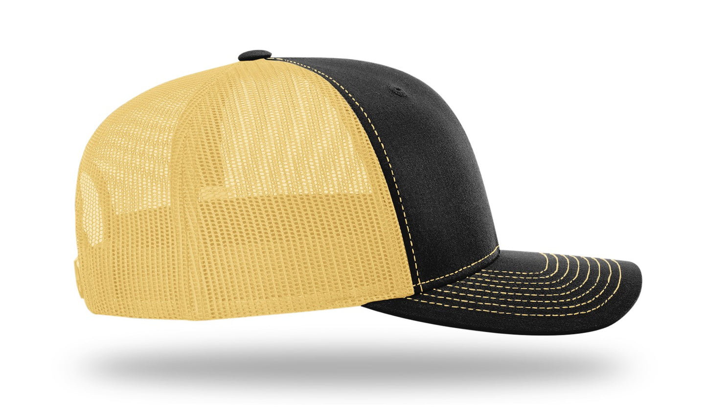 MB Shield - Richardson 112 Snapback - Black/Vegas Gold