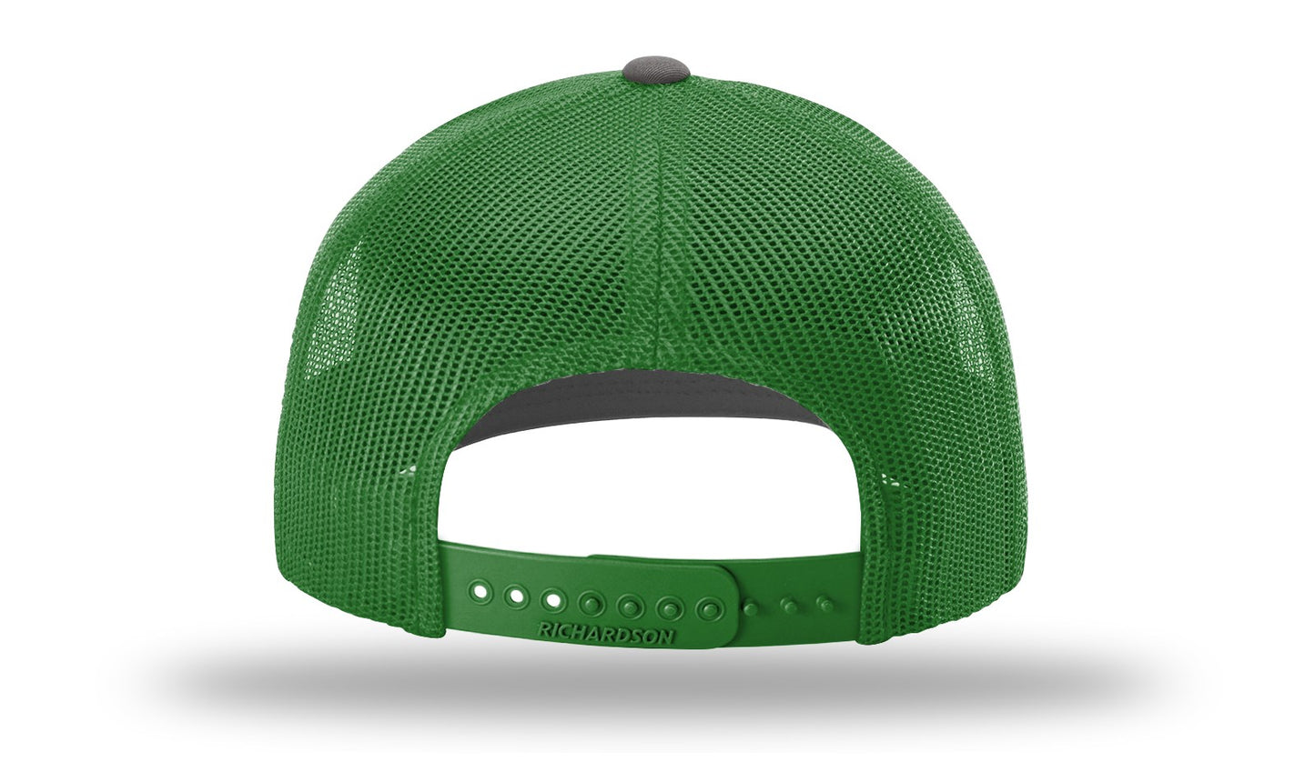 MB Shield - Richardson 112 Snapback - Charcoal/Kelly Green