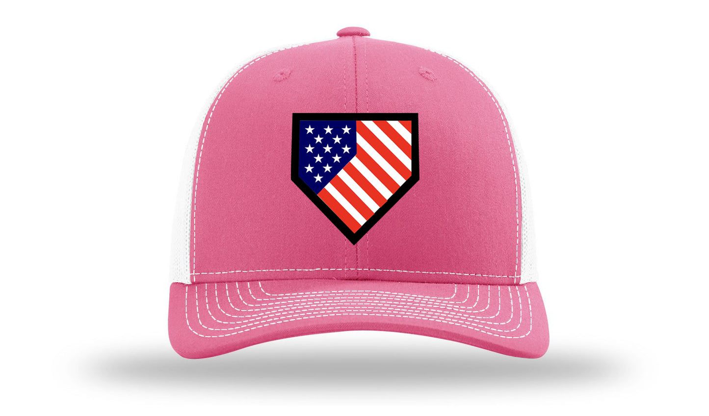 Homeplate USA Flag - R112 Pink/White