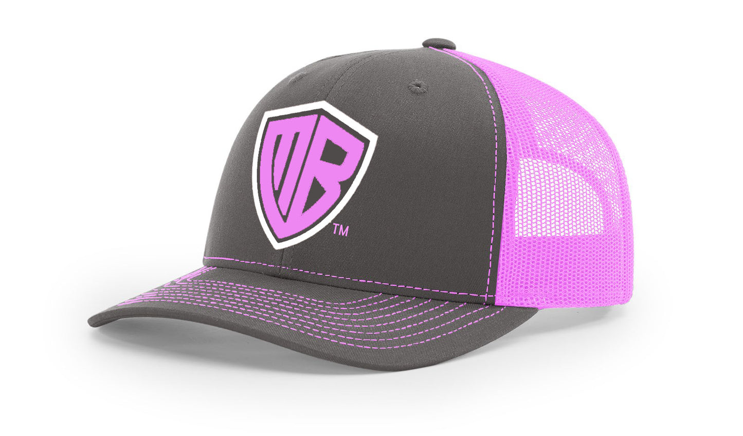 MB Shield - Richardson 112 Snapback - Charcoal/Neon Pink