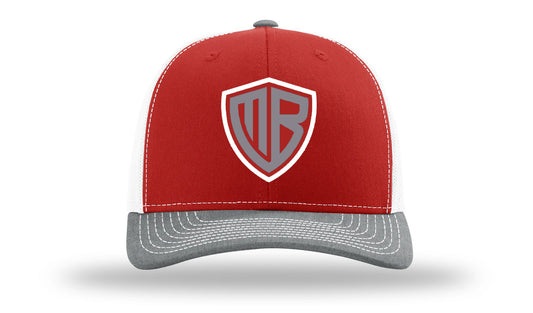 MB Shield - Richardson 112 Snapback - Red/White/Silver