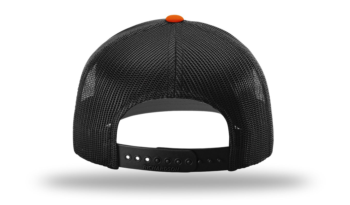 MB Shield - Richardson 112 Snapback - Orange/Black