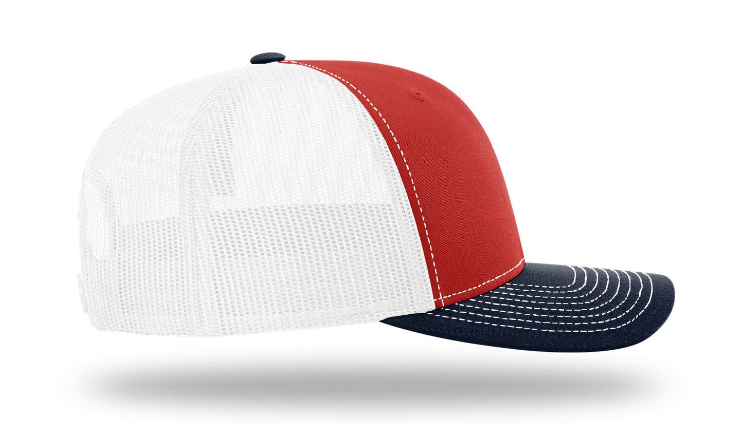 MB Shield - Richardson 112 Snapback - Red/White/Black