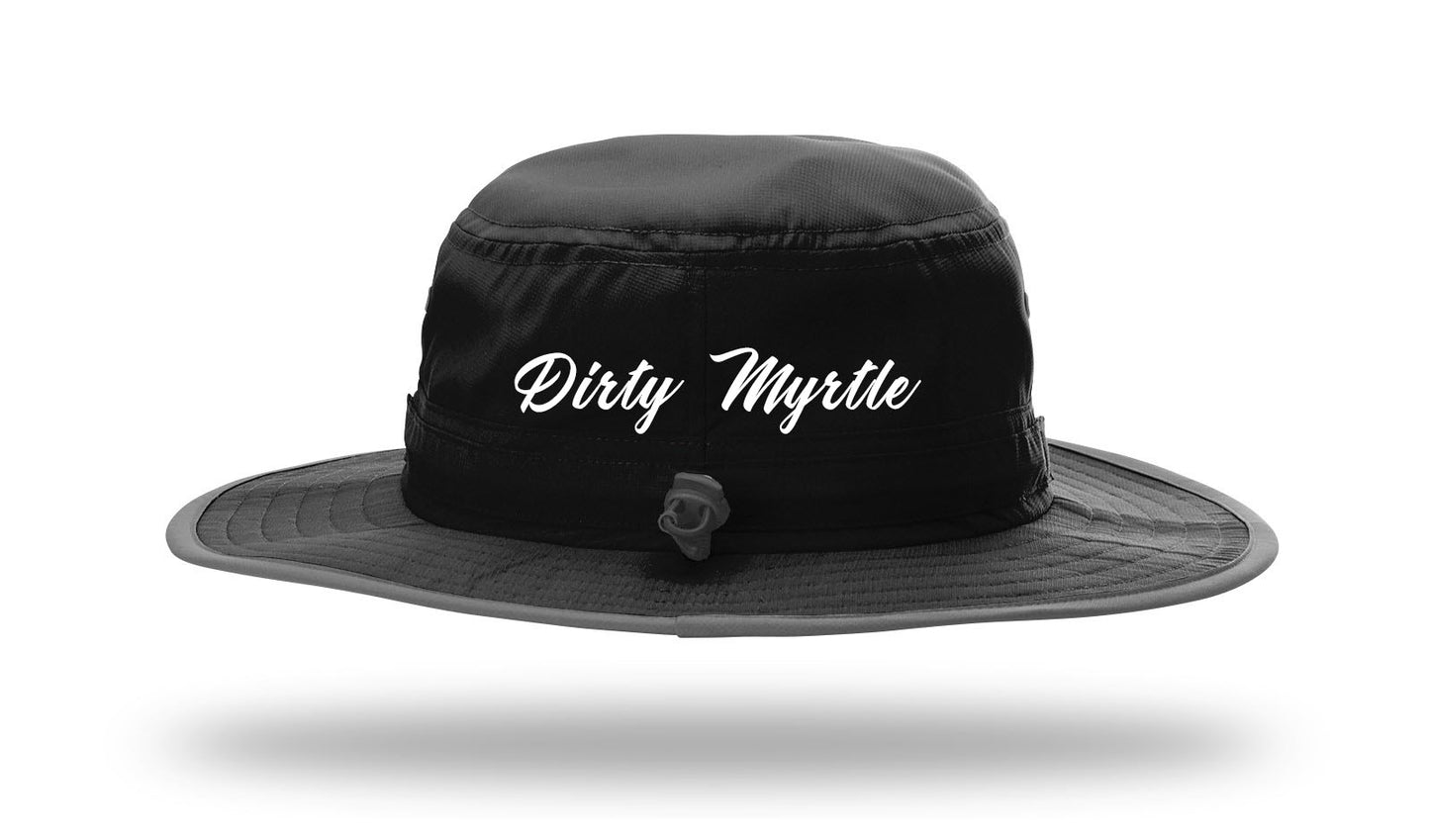 MB Shield Columbia Blue w/ Dirty Myrtle - Richardson Black Bucket Hat