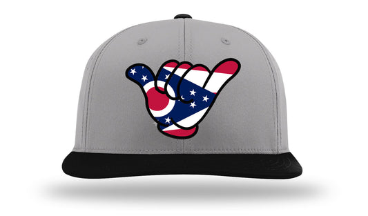 Hang Loose Hand Ohio Flag - PTS30 Gray/Black