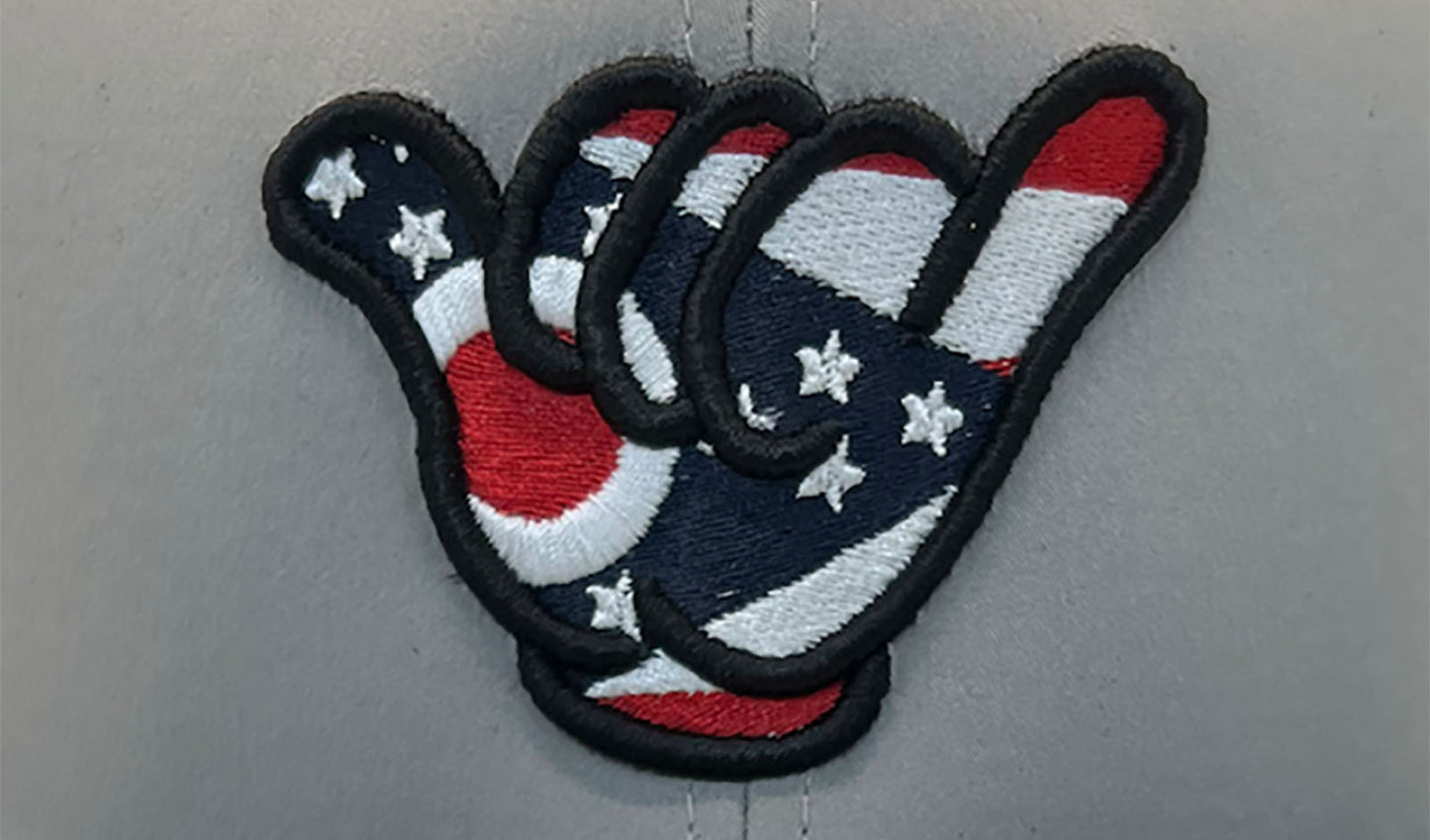 Hang Loose Hand Ohio Flag - PTS30 Gray/Black